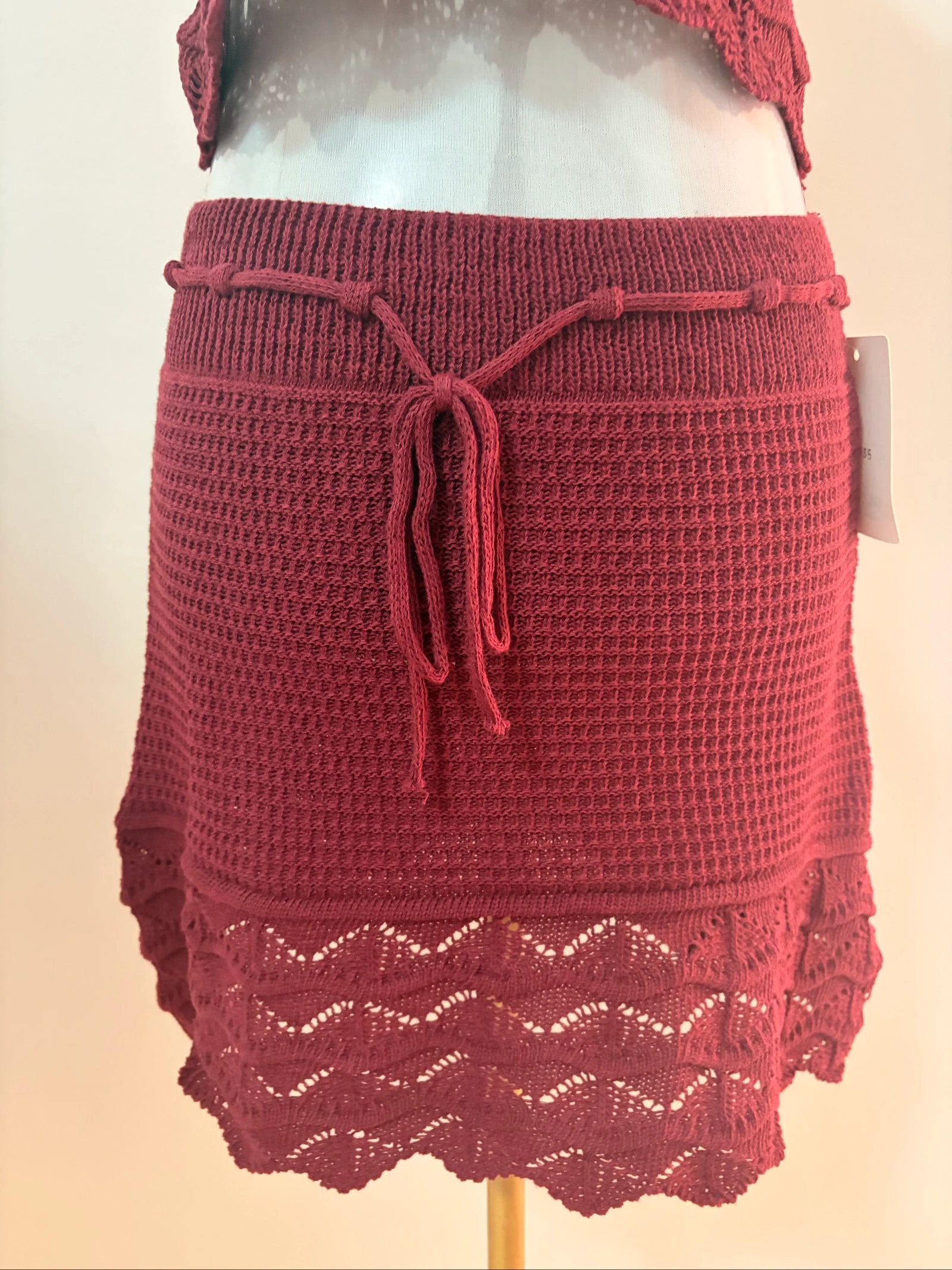 Bordeaux Cotton Crochet Set – photo 4